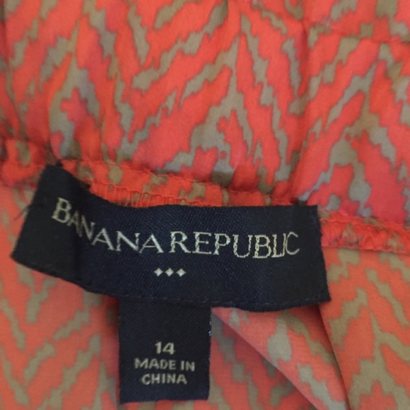 Banana Republic Factory Coral/Grey pull‎ Skirt 14 - Picture 3 of 5